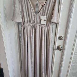 Show Me Your MuMu Elegant Cream Wedding Dress Large